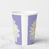 Witte en roze bloem papieren bekers (Rechts)