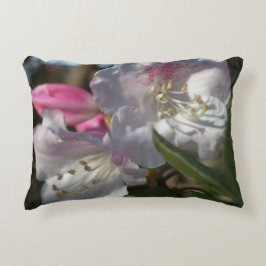Witte en roze bloemen Kussens