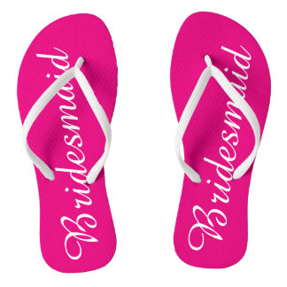Witte en roze bruidsachtige Teenslippers
