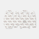 Witte en roze bruinktbruin bedankdoosjes (Uitgevouwen)