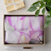 Witte en roze dahlia met hommel tissuepapier (Geschenk)