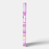 Witte en roze Dahlia met roombijen Case-Mate iPhone Case (Achterkant / Rechts)