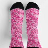 Witte en roze florale paisleypatroon sokken (Top)