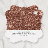 Witte en roze gouden pompoenen herfst dank je bedankjes labels (Achterkant)