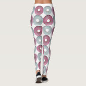 Witte en roze ijskorrels leggings (Achterkant)