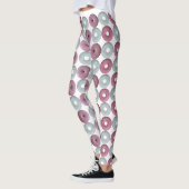 Witte en roze ijskorrels leggings (Links)