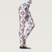 Witte en roze ijskorrels leggings (Rechts)