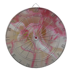 Witte en roze karnenwand dartbord
