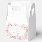 Witte en Roze Kleine Pompoen Baby Favoriet Doos Bedankdoosjes (Open)