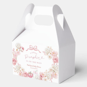 Witte en Roze Kleine Pompoen Baby Favoriet Doos Bedankdoosjes