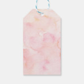 Witte en Roze Kleine Pompoen Baby shower Gift Labe Cadeaulabel (Achterkant)