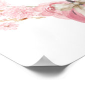 Witte en Roze Kleine Pompoen Favors Poster (Hoek)