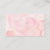 Witte en Roze Kleine Pompoen Luier Raffle Informatiekaartje (Achterkant)