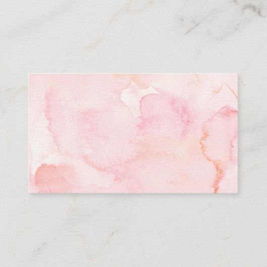 Witte en Roze Kleine Pompoen Luier Raffle Informatiekaartje (Achterkant)