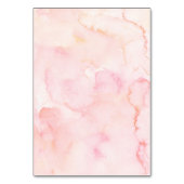 Witte en Roze Kleine Pompoen Tafelnummer (Achterkant)