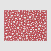 Witte en roze kunststofpapier, gedrukt tissuepapier (Voorkant)