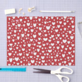 Witte en roze kunststofpapier, gedrukt tissuepapier (Craft)