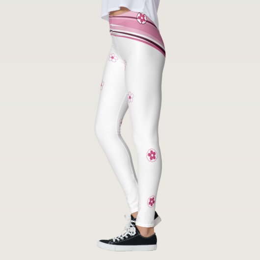 Witte en roze Leggings (Links)