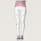 Witte en roze Leggings (Voorkant)