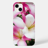 Witte en roze leliebloemen Case-Mate iPhone case (Achterkant)