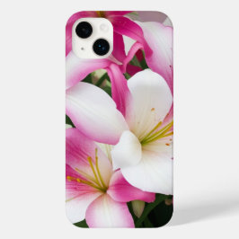 Witte en roze leliebloemen Case-Mate iPhone 14 plus hoesje