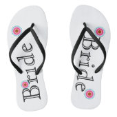 Witte en roze Lotus Flower Bride Teenslippers (Voetbed)