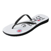 Witte en roze Lotus Flower Bride Teenslippers (Schuin)