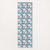 Witte en roze lotus yogamat (Voorkant)