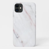 Witte en roze marmer Iphone draagtas Case-Mate iPhone Case (Achterkant)