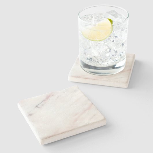 Witte en roze Onderzetter (Zijkant)