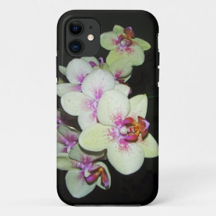 witte en roze orchidee iPhone 11 hoesje