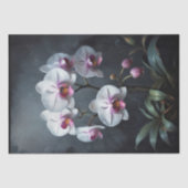 Witte en Roze Orchideeën Decoupage Tissuepapier (Voorkant)