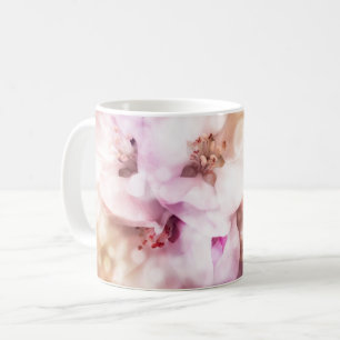 Witte en Roze Orchideeën – Elegante Bloemen Koffiemok
