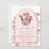 Witte en roze paddenstoel Vrijgezellenfeest Kaart (Voorkant)