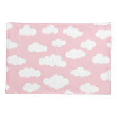 Witte en roze pasta's esthetisch kussensloop (Achterkant-Links)