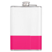 Witte en Roze Rodeo Crew Westerse Bachelorette Heupfles (Achterkant)