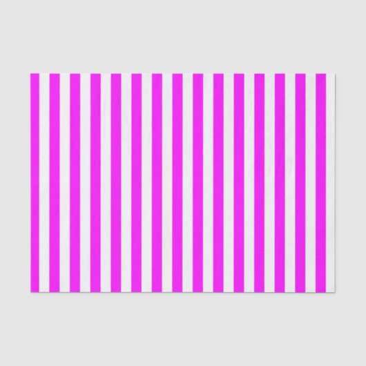 Witte en Roze Strepen Tissuepapier (Voorkant)