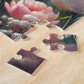 Witte en Roze Tulpen 252-delige Puzzel (Zijkant)