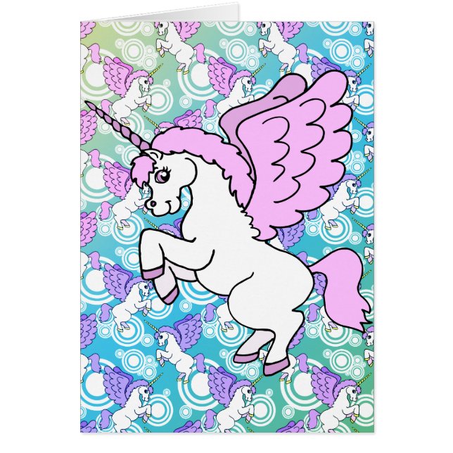 Witte en Roze Unicorn (Voorkant)