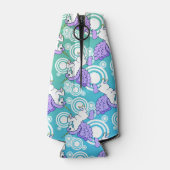 Witte en Roze Unicorn Flesjeskoeler (Achterkant)