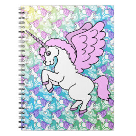 Witte en Roze Unicorn Notitieboek