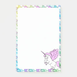 Witte en Roze Unicorn Post-it® Notes