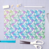 Witte en Roze Unicorn Tissuepapier (Craft)