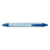 Witte en Roze Unicorn Zwarte Inkt Pen (Achterkant)