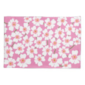 Witte en roze ventilatorkracht kussensloop (Achterkant)