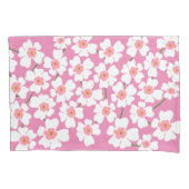 Witte en roze ventilatorkracht kussensloop (Voorkant)