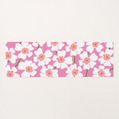 Witte en roze ventilatorkracht yogamat (Achterkant (horizontaal))