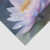 Witte en Roze Water Lelies Decoupage Tissuepapier (Detail)