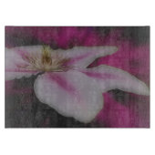 Witte en roze wolkenkraan snijplank (Voorkant)