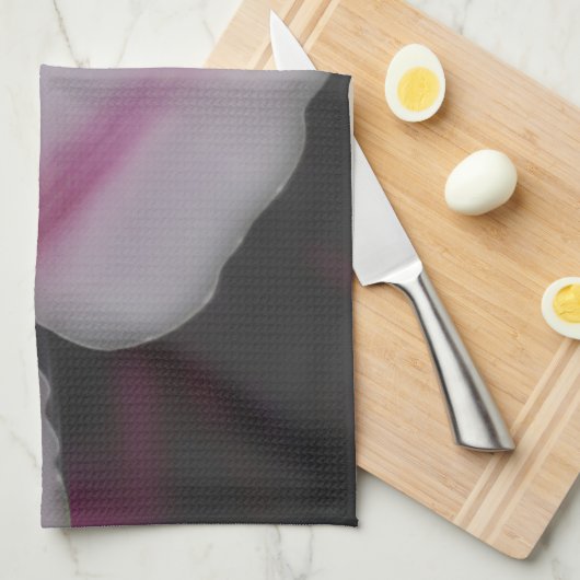 Witte en roze wolkenkraan theedoek (Quarter Fold)